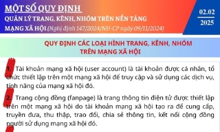 Một số quy định quản lý trang, kênh, nhóm trên nền tảng mạng xã hội